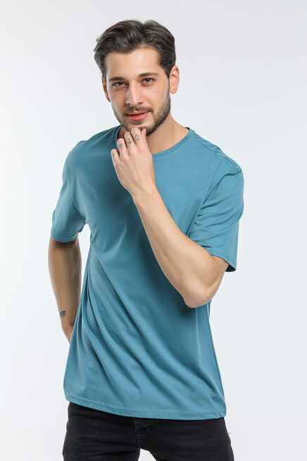 Süperlife Erkek Bisiklet Yaka  Standart &Regular Fit Tişort SPR21Y30