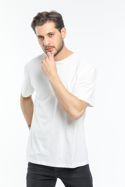 Süperlife Erkek Bisiklet Yaka  Standart &Regular Fit Tişort SPR21Y30