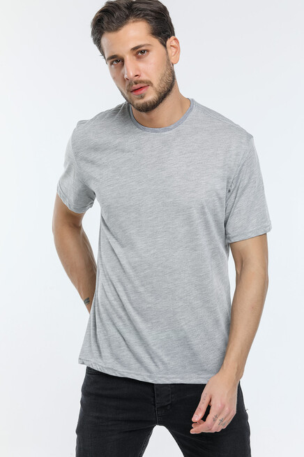 Süperlife Erkek Bisiklet Yaka  Standart &Regular Fit Tişort SPR21Y30