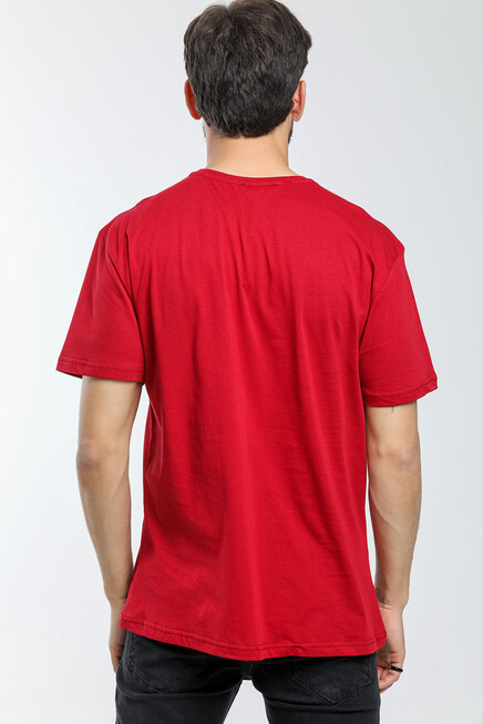 Süperlife Erkek Bisiklet Yaka Slim Fit Ön Çöp Dikiş Garni  Tişort SPR21Y01