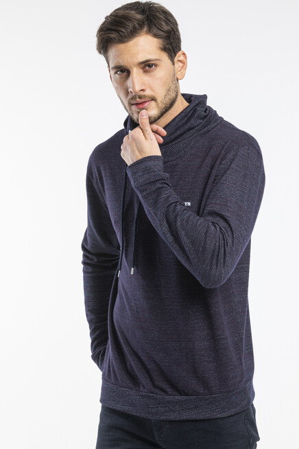 Süperlife Erkek Şal Yaka Regular Fit İnce Sweatshirt SPR 20K43
