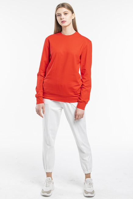 Süperlife Kadın Bisiklet Yaka Regular Fit Sweatshirt spr21k17