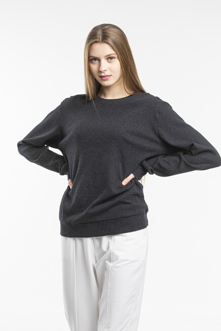 Süperlife Kadın Bisiklet Yaka Regular Fit Sweatshirt spr21k17