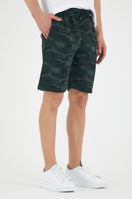 Süperlife Erkek  Dar Kalıp Air Baskılı Şort SPR21Y52