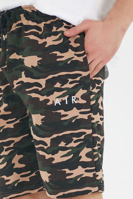 Süperlife Erkek  Dar Kalıp Air Baskılı Şort SPR21Y52