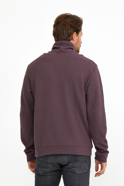 Süperlife Erkek Şal Yaka Regular Fit Brooklyn İnce Sweatshirt SPR22SW142