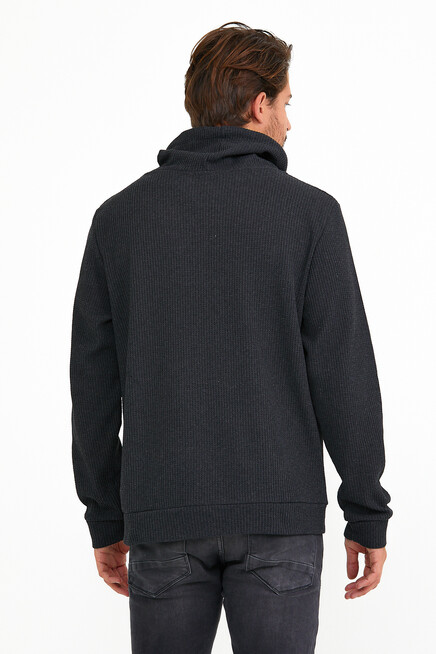 Süperlife Erkek Şal Yaka Regular Fit Brooklyn İnce Sweatshirt SPR22SW142