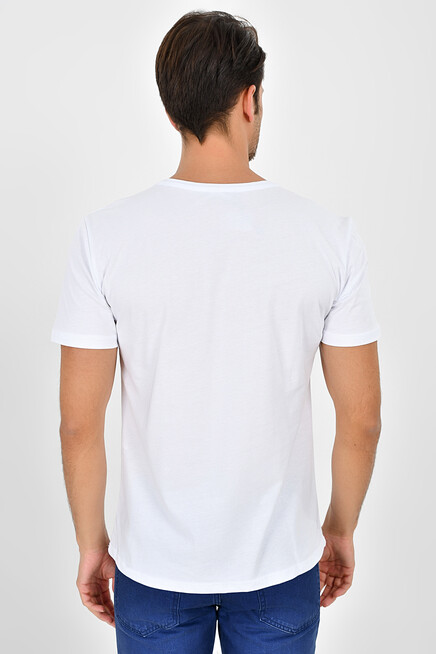 Süperlife Erkek Bisiklet Yaka Dar Kalıp Brooklyn Baskılı Tişort  SPR 266