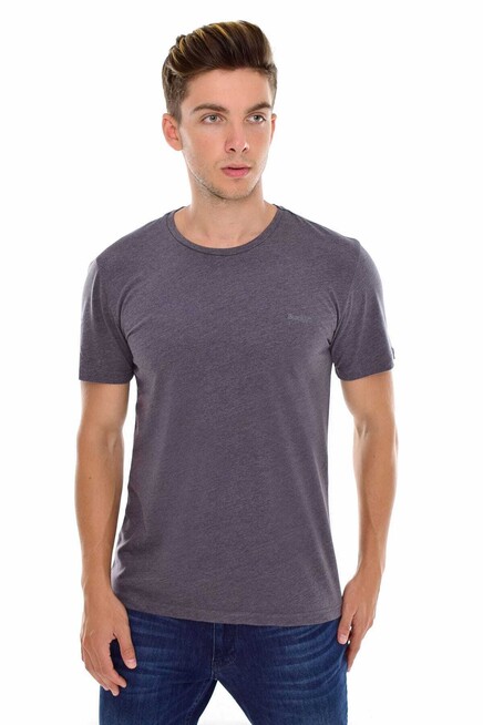 Süperlife Erkek Bisiklet Yaka Dar Kalıp Brooklyn Baskılı Tişort  SPR 266