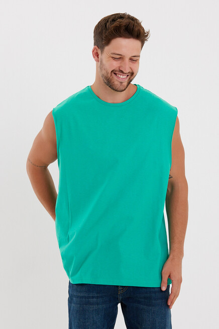 Süperlife Erkek Bisiklet Yaka Standart &Regular Kalıp Tişort SPR21Y03