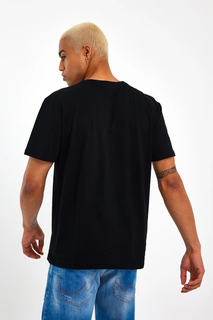 Süperlife Erkek Bisiklet Yaka Regular Fit Baskılı Tişort SPR23ts302