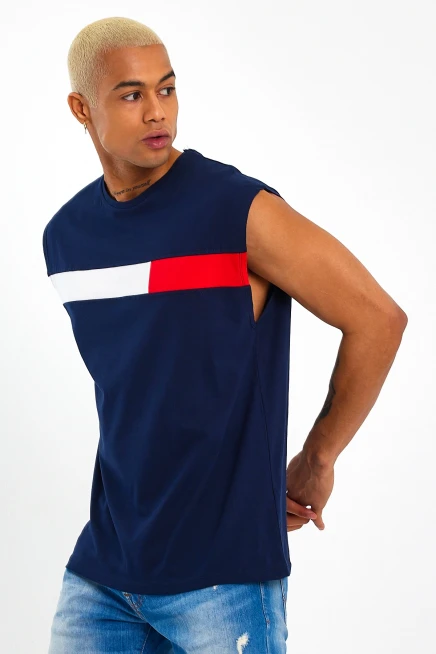 Süperlife Erkek Bisiklet Yaka Regular Fit Garnili Tişort SPR23AT346