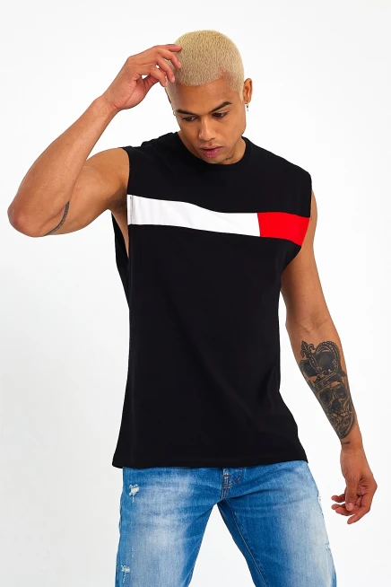 Süperlife Erkek Bisiklet Yaka Regular Fit Garnili Tişort SPR23AT346