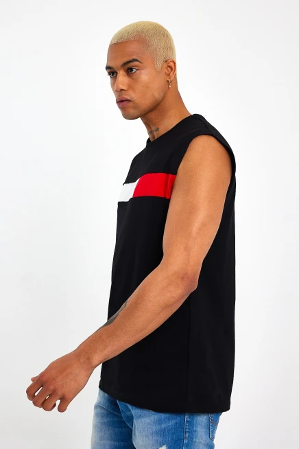 Süperlife Erkek Bisiklet Yaka Regular Fit Garnili Tişort SPR23AT346