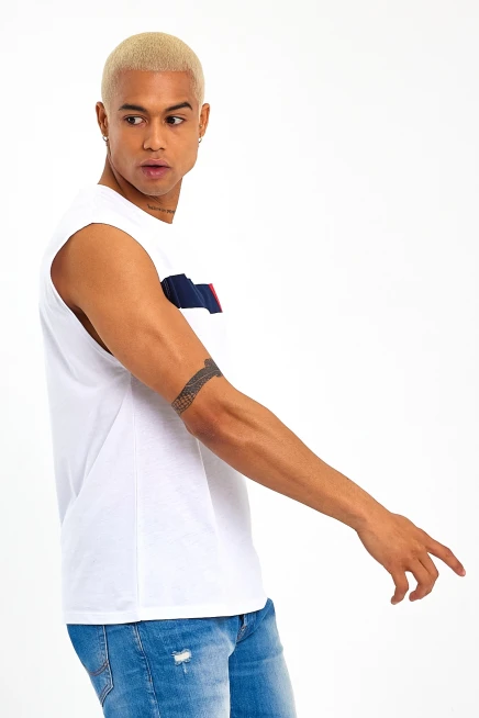 Süperlife Erkek Bisiklet Yaka Regular Fit Garnili Tişort SPR23AT346