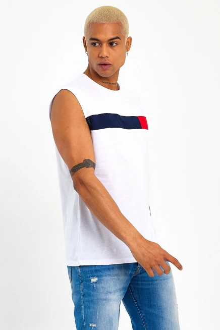 Süperlife Erkek Bisiklet Yaka Regular Fit Garnili Tişort SPR23AT346