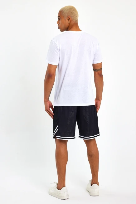 Süperlife Erkek Bisiklet Yaka Regular Fit Californıa Baskılı Tişort SPR23ts304