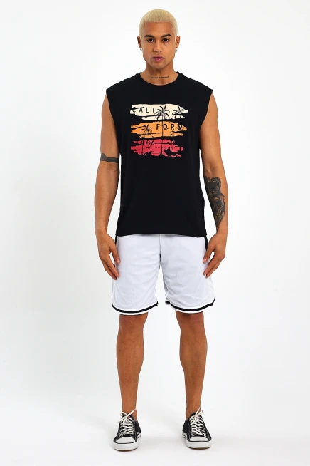 Süperlife Erkek Bisiklet Yaka Regular Fit Baskılı Tişort SPR23AT341