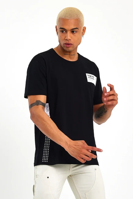 Süperlife Erkek Bisiklet Yaka Regular Fit Tokyo Baskılı Tişort SPR23ts303