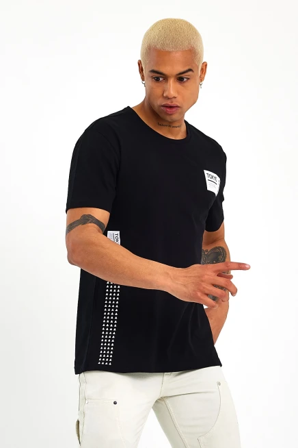 Süperlife Erkek Bisiklet Yaka Regular Fit Tokyo Baskılı Tişort SPR23ts303