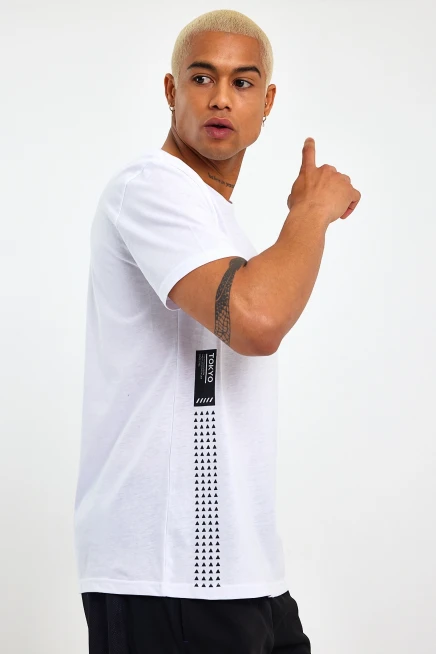 Süperlife Erkek Bisiklet Yaka Regular Fit Tokyo Baskılı Tişort SPR23ts303