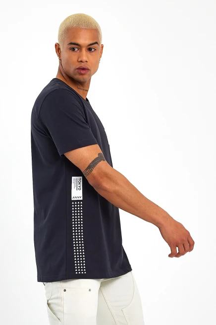 Süperlife Erkek Bisiklet Yaka Regular Fit Tokyo Baskılı Tişort SPR23ts303