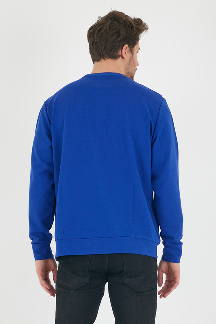 Süperlife Erkek Bisiklet Yaka Regular Fit İnce Sweatshirt SPR 20K30