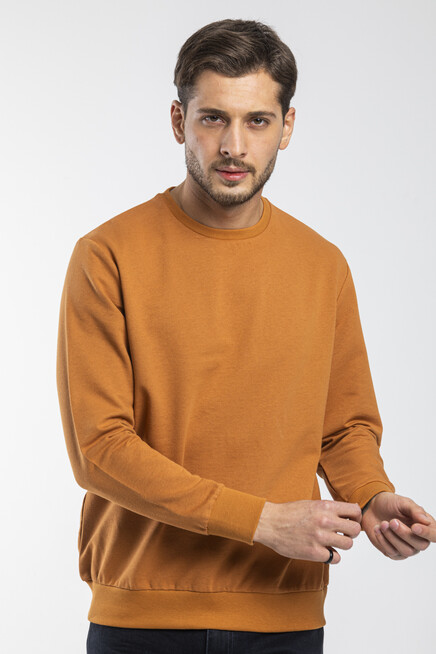 Süperlife Erkek Bisiklet Yaka Regular Fit İnce Sweatshirt SPR 20K30