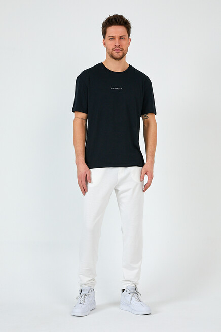 Süperlife Erkek Regular Fit Broklyn Baskılı İnce Eşofman Altı SPR 203 