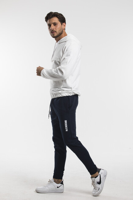 Süperlife Erkek Regular Fit Broklyn Baskılı İnce Eşofman Altı SPR 203 