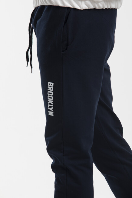 Süperlife Erkek Regular Fit Broklyn Baskılı İnce Eşofman Altı SPR 203 