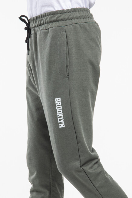 Süperlife Erkek Regular Fit Broklyn Baskılı İnce Eşofman Altı SPR 203 