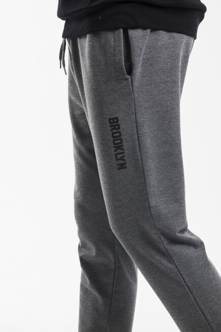 Süperlife Erkek Regular Fit Broklyn Baskılı İnce Eşofman Altı SPR 203 