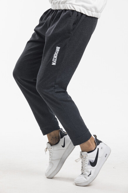 Süperlife Erkek Regular Fit Broklyn Baskılı İnce Eşofman Altı SPR 203 