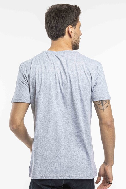 Süperlife Erkek Bisiklet Yaka Dar Kalıp Baskılı Tişort SPR 261