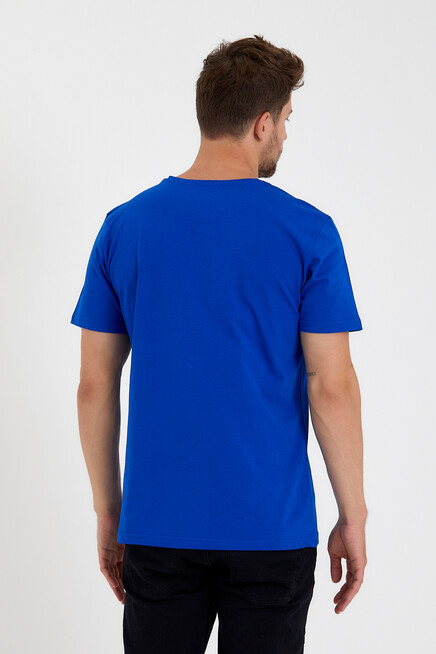 Süperlife Erkek Bisiklet Yaka Dar Kalıp Baskılı Tişort SPR 261