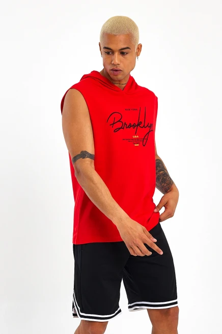 Süperlife Erkek Kapşonlu Regular Fit Tişört SPR22TS118