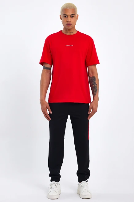 Süperlife Erkek Garnili Regular Fit İnce Eşofman Altı SPR23EA351