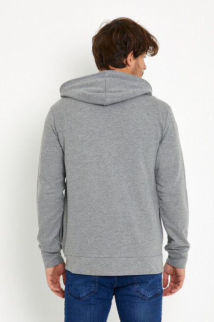 Süperlife Erkek Kapşonlu Regular Fit Yan Cepli İnce Hırka SPR 20K62