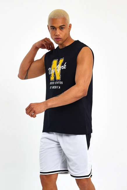 Süperlife Erkek Bisiklet Yaka Regular Fit N Baskılı Tişört SPR22TS117