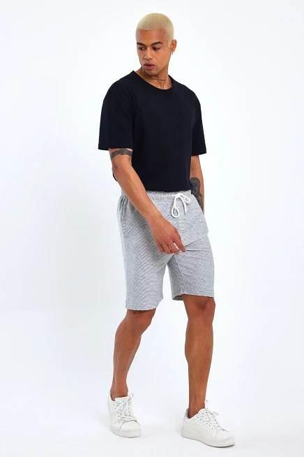 Süperlife Erkek Regular Fit Ottoman Kumaş Şort SPR23SR320