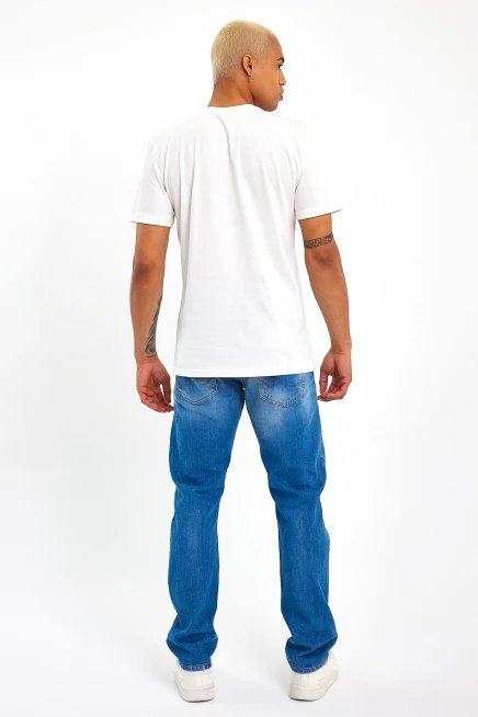 Süperlife Erkek  Bisiklet Yaka Regular Fit Garnili  Tişort SPR23TS301