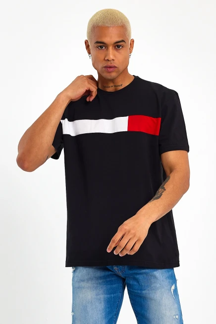 Süperlife Erkek  Bisiklet Yaka Regular Fit Garnili  Tişort SPR23TS301