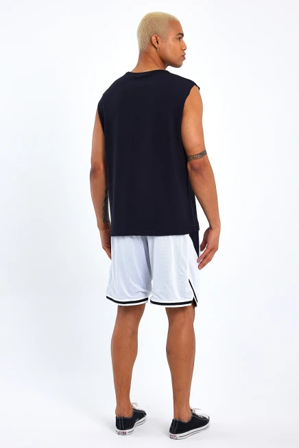 Süperlife Erkek Bisiklet Yaka Regular Fit  Los Angeles Baskılı Tişort SPR22TS123