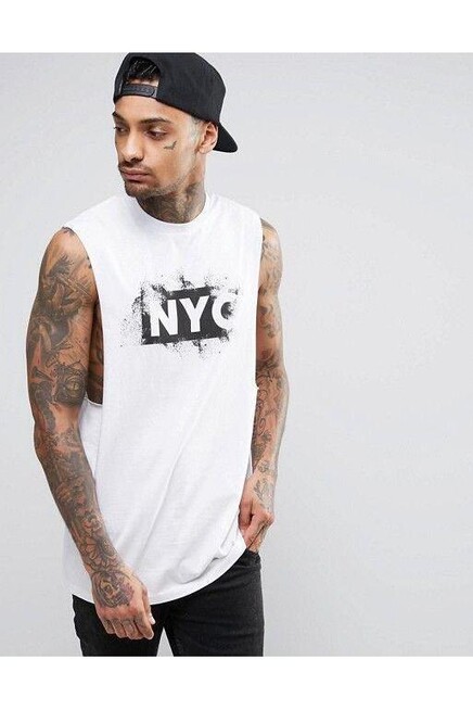 Süperlife Erkek Bisiklet Yaka Regular Fit NYC Baskılı Tişort SPR22TS124