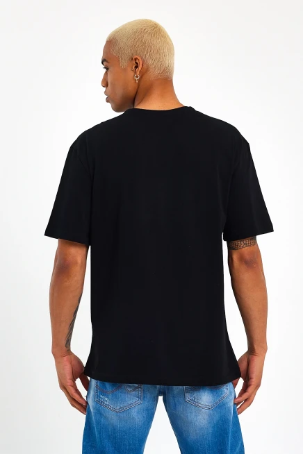 Süperlife Erkek Bisiklet Yaka Regular Fit NYC Baskılı Tişort SPR22TS114