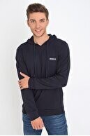 Süperlife Kapşonlu Uzun Kollu Baskılı Dar Kalıp İnce Erkek Sweatshirt 2019K26