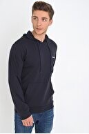 Süperlife Kapşonlu Uzun Kollu Baskılı Dar Kalıp İnce Erkek Sweatshirt 2019K26