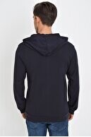 Süperlife Kapşonlu Uzun Kollu Baskılı Dar Kalıp İnce Erkek Sweatshirt 2019K26