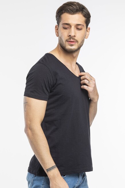 Süperlife Erkek V Yaka Dar Kalp Tişort SPR 246